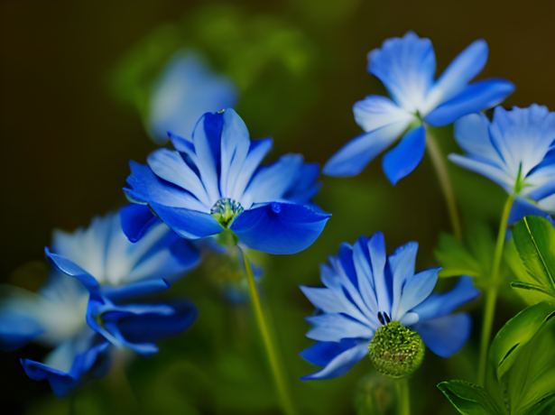 青い花の背景