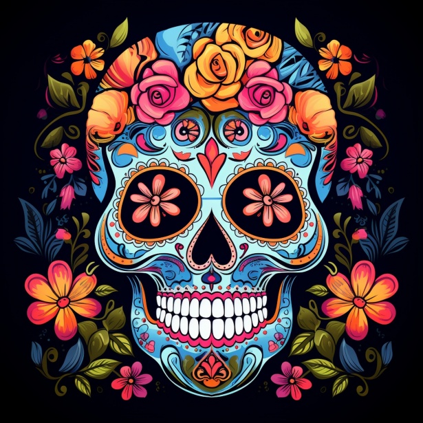 Sugar Skull Background Free Stock Photo - Public Domain Pictures
