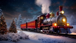 Christmas Decorated Train
