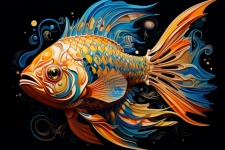 Colorful Surreal Fish
