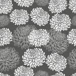 Dahlia Flowers Pattern Art