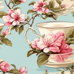 Floral Teacup Pattern