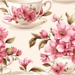 Floral Teacup Pattern