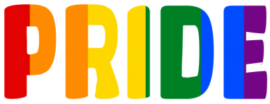 Gay Pride Rainbow Letters