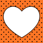 Halloween Heart Frame Clipart