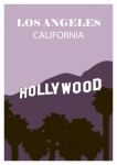 Hollywood Hills Travel Poster
