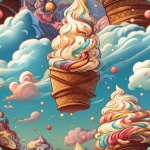 Ice Cream Fantasy Seamless