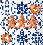 Gingerbread Quilt Illustration