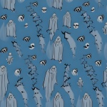 Abstract Halloween Ghost Pattern