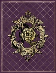 Purple Gothic Gold Rose