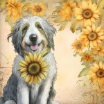 Sunflower Shaggy Dog