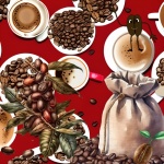 Coffee Beans And Coffee Poster