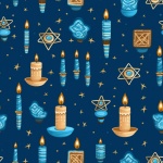 Seamless Hanukkah Pattern