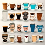 Rows Of Coffee Mugs