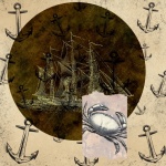 Nautical Ship With Anchors