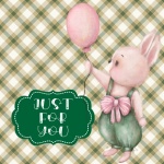 Baby Rabbit Greeting Card