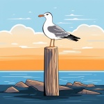 Seagull Illustration
