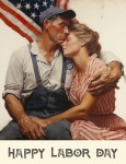 America Labor Day Poster