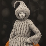 Vintage Child In Gourd Costume