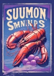 Vintage Tin Seafood Advertisement