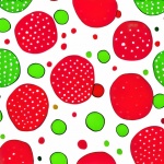 Abstract Strawberry Poster