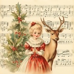 Christmas Victorian Girl Music