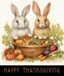 Thanksgiving Hrabbit Illustration