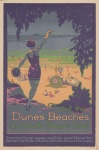 Indiana Dunes Vintage Travel Poster
