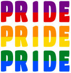 LGBT Gay Pride Bicolor Words