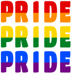 LGBT Pride Double Stripe Words