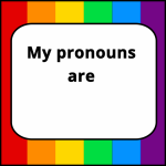LGBT Pride Flag Pronouns