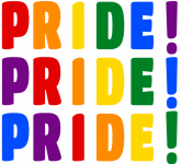 LGBT Pride Letters 3 Lines