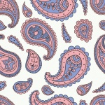 Paisley Vintage Pattern Background
