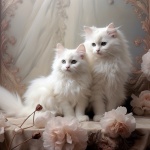 Podium Of Love White Kittens