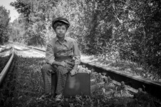 Rails, Railway, Boy, Child