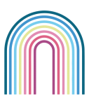 Rainbow Geometric Arc Illustration