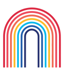Rainbow Geometric Arc Illustration