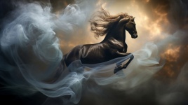 Regal Spanish Black Horse