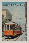 San Francisco Retro Travel Poster