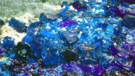 Smashed Blue Glass 06