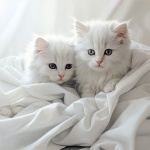 Softness In Motion Baby White Cats