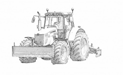 Tractor, Agricultural Vehicle, Farmer