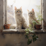 Two Kittens Concrete Wanderlust