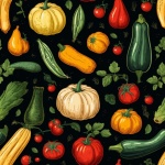 Vegetable Seamless Pattern