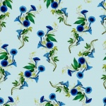 Vintage Bindweed Floral Pattern