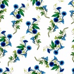 Vintage Bindweed Floral Pattern