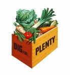 Vintage Box Of Vegetables