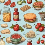 Vintage Food Seamless Pattern