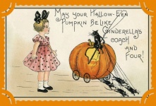 Vintage Halloween Pumpkin Card