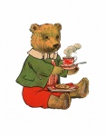 Vintage Illustration Teddy Bear